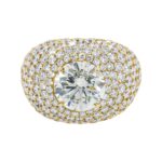15.72 Carat Round Brilliant Statement | Brilliant White | 18K Yellow Gold