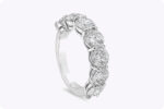 4.07 Carat Round Brilliant Band | Brilliant White | 18K Gold | Effortless Elegance - Image 5