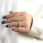 4.07 Carat Round Brilliant Band | Brilliant White | 18K Gold | Effortless Elegance