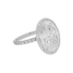10.11 Carat Oval Diamond Ring | Brilliant White | FL/IF | 18K Gold | Flawless-Level Presence - Image 3