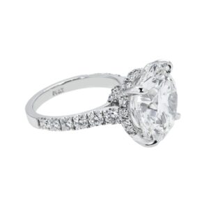 11.05 Carat Round Brilliant Diamond Ring | Brilliant White | 18K Gold