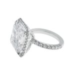 11.91 Carat Asscher Diamond Ring | Brilliant White | 18K Gold | Grand Palais Radiance - Image 2