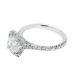 2.01 Carat Cushion Halo Diamond Ring | Brilliant White | 18K Gold | Effortless Elegance - Image 3