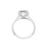 2.01 Carat Cushion Halo Diamond Ring | Brilliant White | 18K Gold | Effortless Elegance - Image 4
