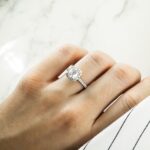 2.01 Carat Cushion Halo Diamond Ring | Brilliant White | 18K Gold | Effortless Elegance - Image 5