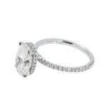2.63 Carat Oval Diamond Ring | Brilliant White | 18K Gold | Quiet Power | Modern Classic - Image 2