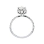 2.63 Carat Oval Diamond Ring | Brilliant White | 18K Gold | Quiet Power | Modern Classic - Image 3