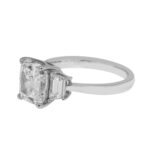 3.21 Carat Cushion Diamond Ring | Brilliant White | 18K Gold | A Classic Statement - Image 3
