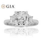 3.21 Carat Cushion Diamond Ring | Brilliant White | 18K Gold | A Classic Statement - Image 7