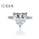 5.02 Carat Heart Shape Diamond Ring | Brilliant White | 18K Gold | Timeless Brilliance - Image 7