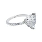 5.02 Carat Heart Shape Diamond Ring | Brilliant White | 18K Gold | Timeless Brilliance