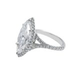 5.05 Carat Marquise Diamond Ring | Brilliant White | FL/IF | 18K Gold - Image 2