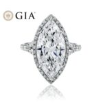 5.05 Carat Marquise Diamond Ring | Brilliant White | FL/IF | 18K Gold - Image 6