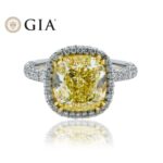 5.1 Carat Cushion Statement | Fancy Yellow | 18K Gold | Rare Fancy-Color Splendour - Image 6