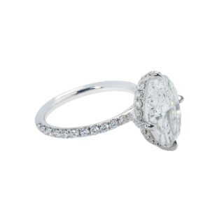5 Carat Oval Diamond Ring | Brilliant White | 18K Gold | Refined Grandeur | Collector-Grade