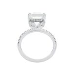 6.28 Carat Asscher Diamond Ring | Brilliant White | 18K Gold | Signature Sophistication - Image 2