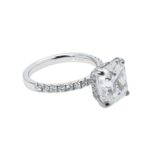 6.28 Carat Asscher Diamond Ring | Brilliant White | 18K Gold | Signature Sophistication