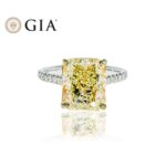 6.42 Carat Radiant Statement | Fancy Yellow | 18K Gold | A Crown-Worthy Fancy Rarity - Image 6