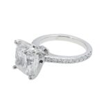 6.85 Carat Cushion Diamond Ring | Brilliant White | 18K Gold | Refined Grandeur - Image 2