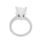 6.85 Carat Cushion Diamond Ring | Brilliant White | 18K Gold | Refined Grandeur - Image 4