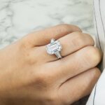 7.62 Carat Emerald Diamond Ring | 18K Gold | Heirloom-Worthy Glow - Image 6