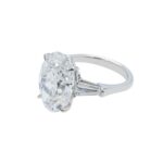 8.02 Carat Oval Diamond Ring | Brilliant White | 18K Gold | Refined Grandeur - Image 2