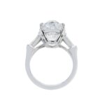 8.02 Carat Oval Diamond Ring | Brilliant White | 18K Gold | Refined Grandeur - Image 3