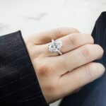 8.02 Carat Oval Diamond Ring | Brilliant White | 18K Gold | Refined Grandeur - Image 4