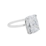 10.01 Carat Cushion Diamond Ring | Brilliant White | 18K Gold | Unparalleled Brilliance
