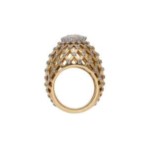 3.71 Carat Round Brilliant Statement | Brilliant White | 14K White Gold