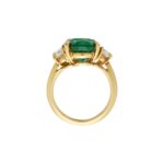 5.05 Carat Emerald-cut Statement | 14K White Gold | Radiant Elegance | Signature - Image 3