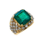 6.11 Carat Emerald-cut Statement | 14K White Gold | Refined Grandeur | Signature