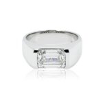 4.36 Carat Emerald-cut Statement | 14K White Gold | Everyday Royalty - Image 2