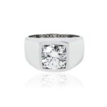 3.04 Carat Round Brilliant Statement | Brilliant White | 14K White Gold