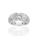 5.38 Carat Round Brilliant Statement | Brilliant White | 14K White Gold | Radiant Elegance - Image 2