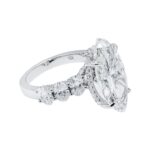 10.78 Carat Marquise Diamond Ring | Brilliant White | 18K White Gold | Grand Palais Radiance - Image 2