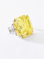 20 Carat Round Brilliant Statement | Fancy Yellow | 14K White Gold - Image 2