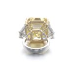 20 Carat Round Brilliant Statement | Fancy Yellow | 14K White Gold - Image 3