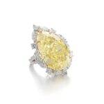 20 Carat Round Brilliant Statement | Fancy Yellow | 14K White Gold - Image 4