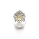 20 Carat Round Brilliant Statement | Fancy Yellow | 14K White Gold - Image 6