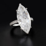 5.5 Carat Marquise Statement | Type IIa | Brilliant White / D color | FL/IF | 14K White Gold