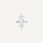 8.3 Carat Marquise Statement | Type IIa | Brilliant White / D color | FL/IF | 14K White Gold - Image 3