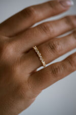 Marquise Band | Brilliant White | 14K White Gold | Graceful Brilliance | Collector-Grade - Image 4