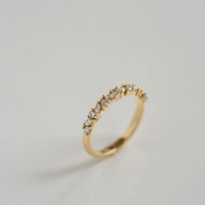 Marquise Band | Brilliant White | 14K White Gold | Graceful Brilliance | Collector-Grade