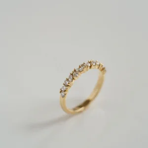 Marquise Band | Brilliant White | 14K White Gold | Graceful Brilliance | Collector-Grade