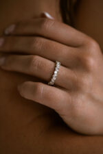 Marquise Band | Brilliant White | 14K White Gold | Graceful Brilliance | Collector-Grade - Image 2