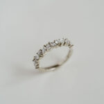 Marquise Band | Brilliant White | 14K White Gold | Graceful Brilliance | Collector-Grade