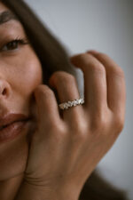 Marquise Band | Brilliant White | 14K White Gold | Pure Sophistication | Collector-Grade - Image 6