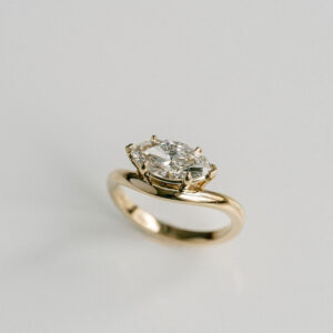 1.5 Carat Marquise Statement | Brilliant White | 14K White Gold | Refined Light