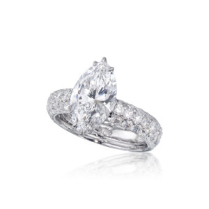 2.16 Carat Marquise Statement | Brilliant White | VVS | 14K White Gold
